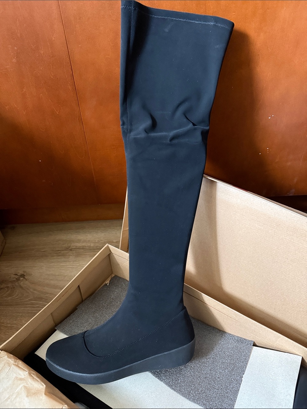 Women's Black Fitflop Alice Over-The-Knee Stretch Boot